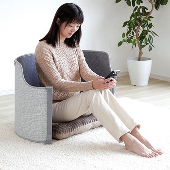 ラウンド型遠赤外線パネルヒーター(足裏ヒーター付き) ビーカム