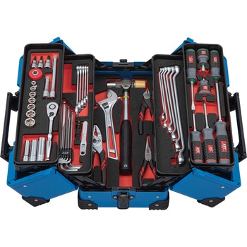 【2026 SK SALE】9.5sq.両開きメタルケースセット[56点] KTC