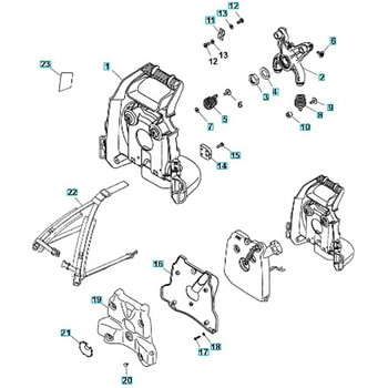 ゼノア エンジン刈払機 BKZ266EZ 部品 フレーム ゼノア