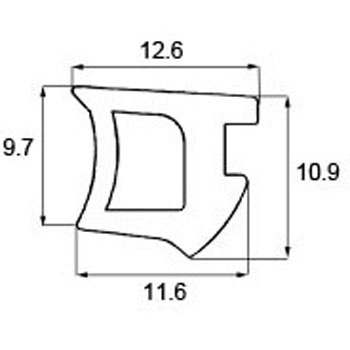 H8GB262 アクリル板用後付ビード 新日軽(LIXIL) 65330835