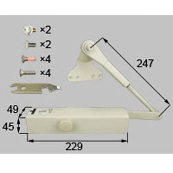 ドアクローザ(20・23用) LIXIL(トステム) パラレル型 【通販モノタロウ】