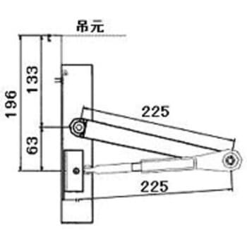 半外付/内付枠用ドアクローザ室外側仕様 トステム(LIXIL)
