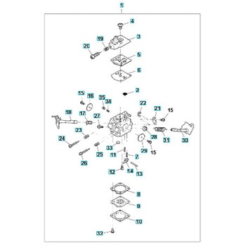 ゼノア エンジンチェーンソー GZ3850 部品 Carburator ゼノア