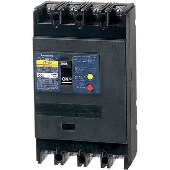 BKS41003W 漏電ブレーカKSー100W型 4P3E OC付 100A 30mA〈過電流保護 