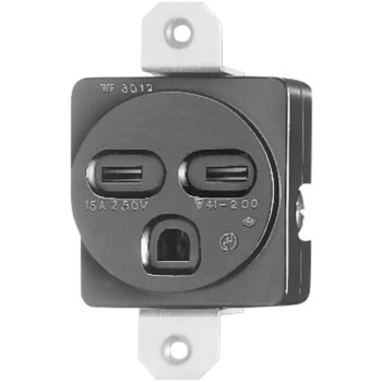 機器用接地15A250Vコン 2型クロ Panasonic(パナソニック)