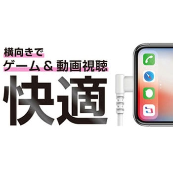 USB充電&同期ケーブル LN L字 カシムラ