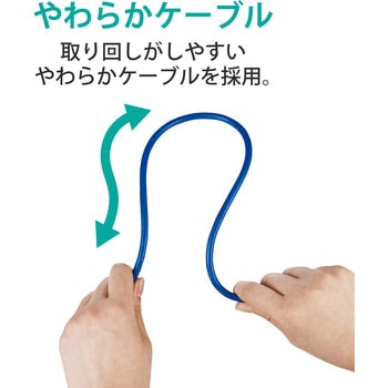 LANケーブル Cat7 準拠 やわらか 10ギガビット RoHS指令準拠 ブルー エレコム