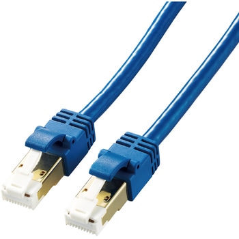 LANケーブル Cat7 準拠 やわらか 爪が折れない 10ギガビット RoHS指令準拠 ブルー エレコム