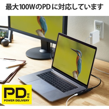 タイプC HDMI 映像変換アダプタ PD対応 急速充電 給電機能付 4K対応 コンパクトサイズ スマホ パソコン エレコム