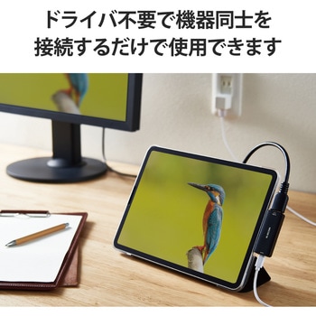タイプC HDMI 映像変換アダプタ PD対応 急速充電 給電機能付 4K対応 コンパクトサイズ スマホ パソコン エレコム