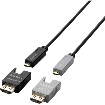DH-HDLOB15BK HDMI光ファイバーケーブル 長尺 HDMI-HDMI アクティブオプティカルケーブル ブラック エレコム 65388226
