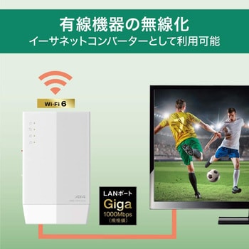 WEX-1800AX4/D 無線LAN中継機 WiFi 11ax/ac/n/a/g/b 1201+573Mbps