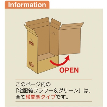宅配箱 フラワー&グリーン 横開き ヤマニパッケージ