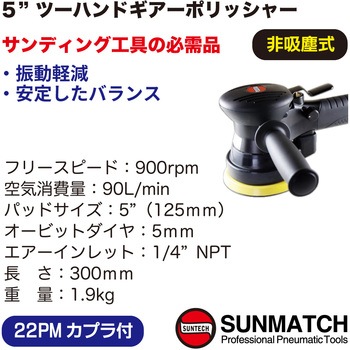 5インチツーハンドギアーポリッシャー SUNMATCH