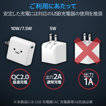 ワイヤレス充電器 Qi 最大出力10W 標準5W 可動式スタンド 滑り止めパッ 1mケーブル付属