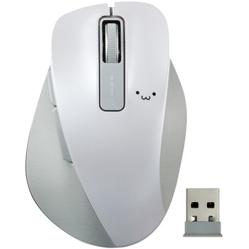 ワイヤレスマウス 無線 2.4GHz USB 5ボタン ブルーLED 握りやすい 手になじむ 進む・戻るボタン EX-G エレコム