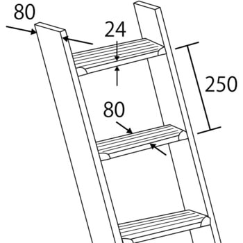 木製はしご HOJO