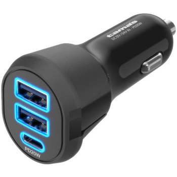 PD20W カーチャージャー C+A×2 多摩電子