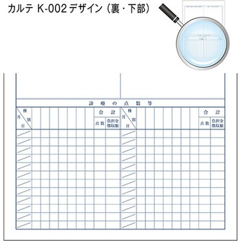 カルテ用紙 1号(診療録) 国保 金鵄製作所