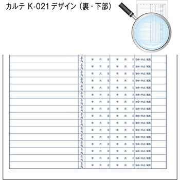 カルテ用紙 1号(診療録) 社保・国保 兼用タイプ 金鵄製作所