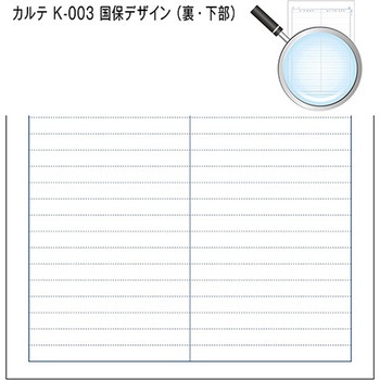 カルテ用紙 2号 国保 会計なし 金鵄製作所