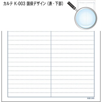 カルテ用紙 2号 国保 会計なし 金鵄製作所