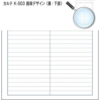 カルテ用紙 2号 国保 会計なし 金鵄製作所