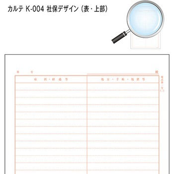 カルテ用紙 3号 社保 会計付き 金鵄製作所
