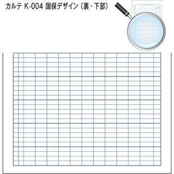 カルテ用紙 3号 国保 会計付き 金鵄製作所
