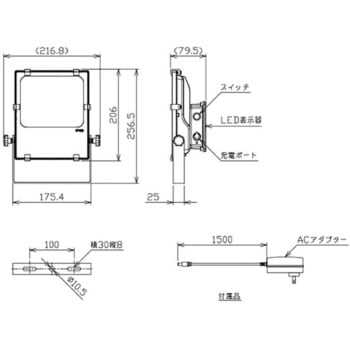 充電式LED投光器・NLFL-Bシリーズ 日機