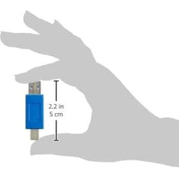 USB3AA-BA 変換プラグ USB3.0 A(オス)-B(オス) 1個 変換名人 【通販