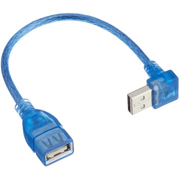 ケーブル USB L型ケーブル延長20cm(上L) 変換名人