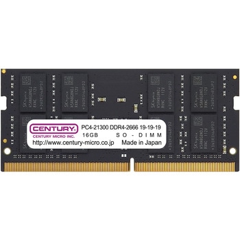 NT用 PC4-21300 DDR4-2666 260pin SODIMM 1.2v CENTURY MICROY MICRO(センチュリーマイクロ)