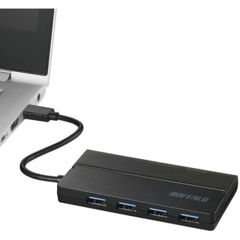 USB3.1(Gen1) Type-C バスパワーハブ 4ポート ケーブル収納 BUFFALO(バッファロー)