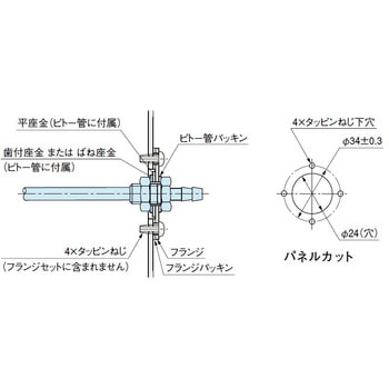 ピトー管取付フランジセット - マノスター