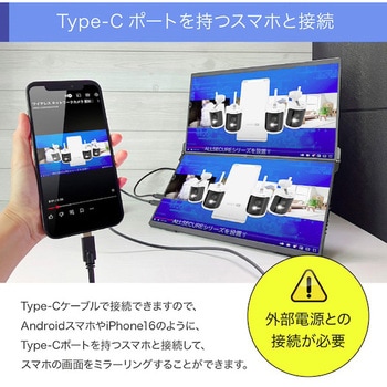 デュアル液晶モニター15.6インチ/180°開閉の折りたたみ式 uniq(ユニーク)