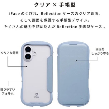 [iPhone 17専用]iFace Reflection ダイアリー ポリカーボネート クリアケース iFace