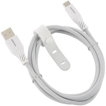 USB-A to USB-Cケーブル 高耐久 ナイロン 1.5m - オーム電機