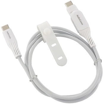 USB-C to USB-Cケーブル PD100W 片側スイング 1m オーム電機