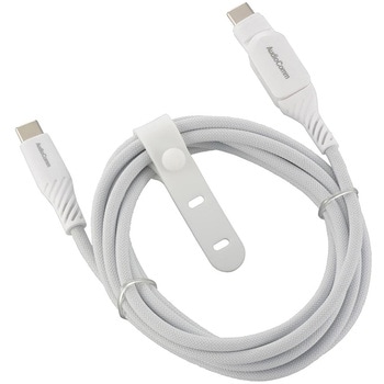 USB-C to USB-Cケーブル PD100W 片側スイング 2m オーム電機