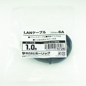 LANケーブル UTP カテゴリー6A フラット ホーリック