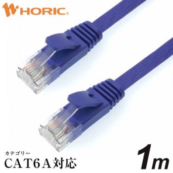 LANケーブル UTP カテゴリー6A フラット ホーリック