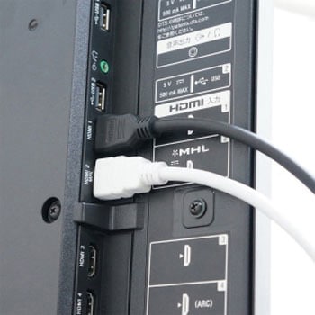 ハイスピードHDMIケーブル プラスチックモールド 4K/30p 3D HDR HEC ARC リンク機能 ホーリック