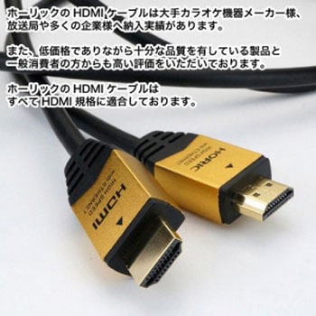 ハイスピードHDMIミニケーブル タイプAオス-タイプCオス ホーリック