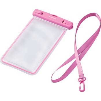 防水スマホケース 防水ポーチ IPX8 蓄光機能 顔認証対応 (防水ケース×1 ショルダーストラップ×1) エレコム