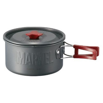 アルミ製鍋(フタ付き)MARVEL ロゴ スケーター