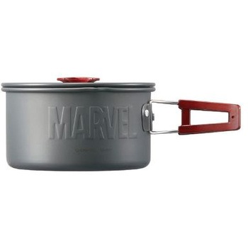 アルミ製鍋(フタ付き)MARVEL ロゴ スケーター