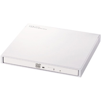 外付けDVDドライブ USB 3.2 Gen1 ケーブル2本(Type-C+Type-A) 再生/編集/書込ソフト バスパワー 軽量 ロジテック