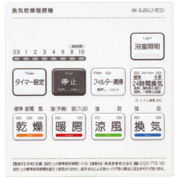 照明スイッチ付リモコンカバー 高須産業