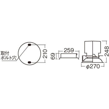 天井埋込型 LED ダウンライト 埋込穴Φ250 光源遮光角15度 2000形 本体のみ Panasonic(パナソニック)